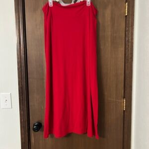 Faded Glory Vibrant Red Maxi Skirt